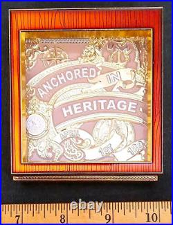 Amazing 3 USN Navy Chiefs CPO Pride 3pc Challenge Coin Anchor Holder Box