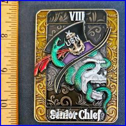 Amazing 3 USN Navy Chiefs Mess SCPO Challenge Coin USS Louisiana (SSBN-743)