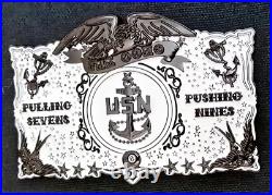 Amazing 3 USN Navy Chiefs Pride SCPO Challenge Coin Buckle The Ocho ST