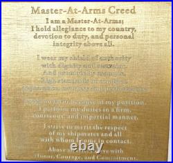Amazing 3 USN Navy Security MA Rating Pride Challenge Coin MASTER AT ARMS