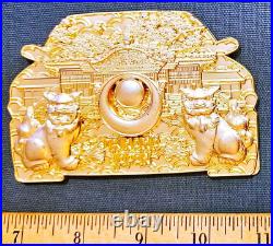 Amazing 4 Navy Chiefs Pride CPO Challenge Coin GTR Okinawa Gold