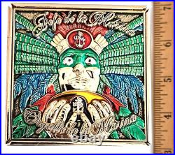 Amazing 4 Navy USN Chiefs Mess CPO Challenge Coin Mexican Style Hat Box