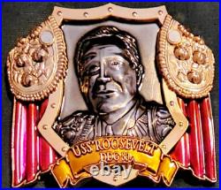 Amazing 4 Navy USN Chiefs Pride CPO 2pc Challenge Coin USS Roosevelt (DDG-80)