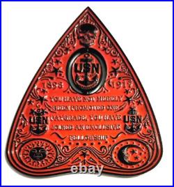 Amazing 4 Navy USN Chiefs Pride CPO Challenge Coin Ouija Red