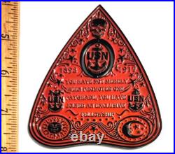 Amazing 4 Navy USN Chiefs Pride CPO Challenge Coin Ouija Red