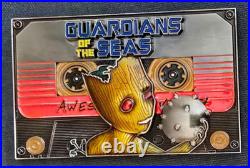 Amazing 4 Navy USN Mine Warfare Chiefs CPO Challenge Coin Guardians of the Seas