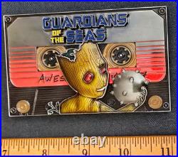 Amazing 4 Navy USN Mine Warfare Chiefs CPO Challenge Coin Guardians of the Seas
