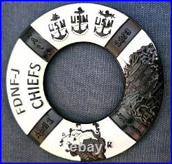 Amazing 4 USN Navy Chiefs Mess CPO Challenge Coin USS Shiloh (CG-67)