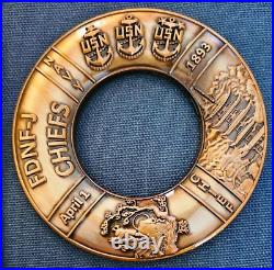 Amazing 4 USN Navy Chiefs Mess CPO Challenge Coin USS Shiloh (CG-67)