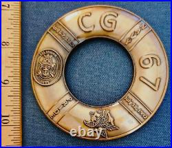 Amazing 4 USN Navy Chiefs Mess CPO Challenge Coin USS Shiloh (CG-67)
