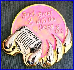 Amazing 4 USN Navy Chiefs Mess SCPO Challenge Coin BEASTMODE Pink
