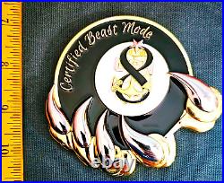 Amazing 4 USN Navy Chiefs Mess SCPO Challenge Coin BEASTMODE Pink
