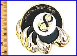 Amazing 4 USN Navy Chiefs Mess SCPO Challenge Coin BEASTMODE Purple