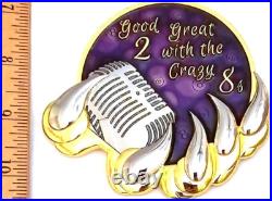 Amazing 4 USN Navy Chiefs Mess SCPO Challenge Coin BEASTMODE Purple