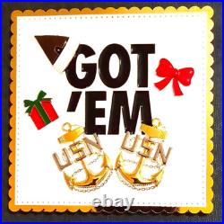 Amazing 4 USN Navy Chiefs Pride CPO Challenge Coin Got Em Christmas