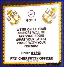 Amazing 4 USN Navy Chiefs Pride CPO Challenge Coin Got Em Christmas