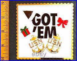 Amazing 4 USN Navy Chiefs Pride CPO Challenge Coin Got Em Christmas