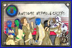 Amazing 4 USN Navy Chiefs Pride CPO Challenge Coin Guardians of the Pacific