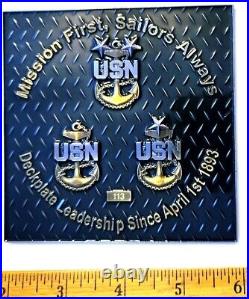 Amazing 4 USN Navy Chiefs Pride CPO Challenge Coin Navsup Norfolk