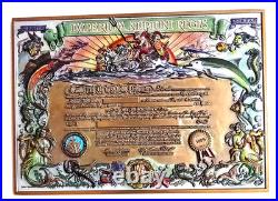 Amazing 6.5 Navy USN Commemorative Shellback Challenge Coin Metal Plaque