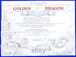 Amazing 6 Navy USN Commemorative Golden Dragon Challenge Coin Metal Plaque