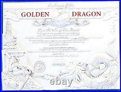 Amazing 6 Navy USN Commemorative Golden Dragon Challenge Coin Metal Plaque