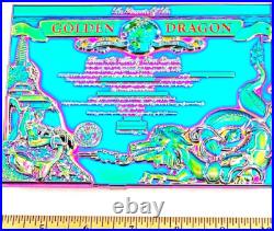 Amazing 6 Navy USN Commemorative Golden Dragon Challenge Coin Metal Plaque OD