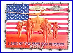 Amazing 6 Navy USN Sailor Pride Challenge Coin Plaque Order of the Sand Sailor