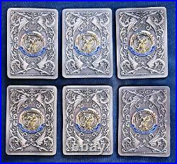 Amazing 6pc Card Set 3 Navy USN CPO Chiefs Challenge Coins ATG PACNORWEST