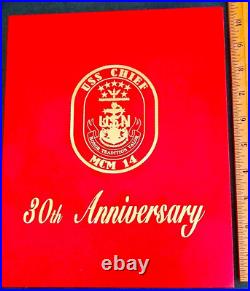 Amazing 8pc Set LE 3 Navy USN Chiefs Mess CPO Challenge Coin USS Chief (MCM-14)