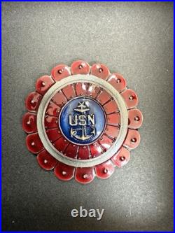 Amazing USN Navy SeniorChief Pride Challenge Coin Japan Samurai CPO MESS E8