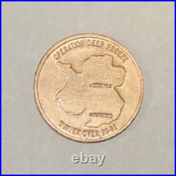 Antarctica OOPERATION DEEP FREEZE Service 1990-91 Navy Air Force Challenge Coin