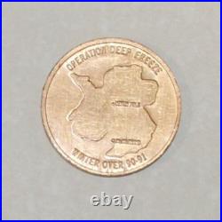 Antarctica OOPERATION DEEP FREEZE Service 1990-91 Navy Air Force Challenge Coin