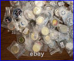 Army Marines Air Force Navy Mixed Armed Forces Military Challenge Coin Lot of 85