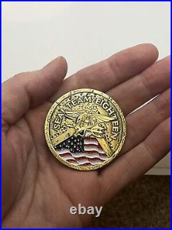 Authentic 2 US Navy Seals Seal Team 18 XVIII Challenge Coin Chief/CPO NSW