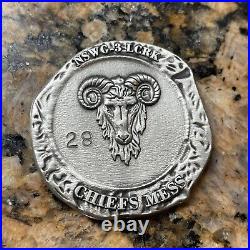 Authentic Naval Special Warfare Group 3 Chief's Mess SEAL Navy Challenge Coin #d