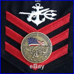 Authentic U. S. Navy Seal Team Six 6 Original Devgru / Jsoc Bronze Challenge Coin