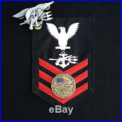 Authentic U. S. Navy Seal Team Six 6 Original Devgru / Jsoc Bronze Challenge Coin