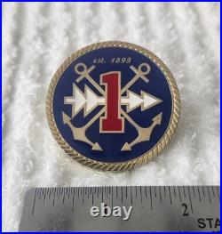 Authentic Us Navy Amphibious Squadron 1 (phibron 1) San Diego Ca Challenge Coin