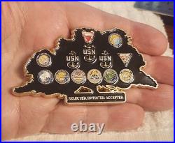 Authentic Us Navy Desert Goats Fy-21 28 Jan 21 Special Rare Challenge Coin