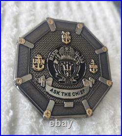 Authentic Us Navy Lhd 8 Uss Makin Island Naval Base San Diego Challenge Coin