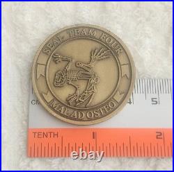 Authentic Us Navy Seal Team Four 4 Little Creek Va Old Rare Challenge Coin