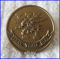 Authentic Us Navy Seal Team Six 6 Monster Skull Early Oef Rare Challenge Coin