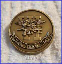 Authentic Us Navy Seal Team Six 6 Monster Skull Early Oef Rare Challenge Coin