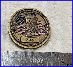 Authentic Us Navy Seal Team Ten 10 Special Opns Numbered #294 Old Challenge Coin