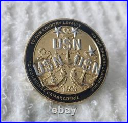 Authentic Us Navy Spawar System Center Pacific Yokosuka Japan Challenge Coin