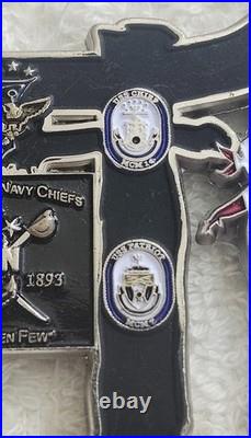 Authentic Usn Mcmron-7 Uss Patriot Chief Warrior Japan Rare Challenge Coin