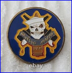 Authentic Usn Navy Navelsg Combat Armory Kuwait Oif Oef Ond Rare Challenge Coin