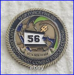 Authentic Usn Task Force 56 Navy Expeditionay Combat Forces Rare Challenge Coin