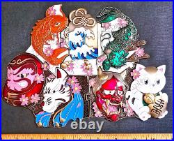 Awesome 10 USN Navy FCPOA Pride 7pc Set Challenge Coin Puzzle Japan FDNF